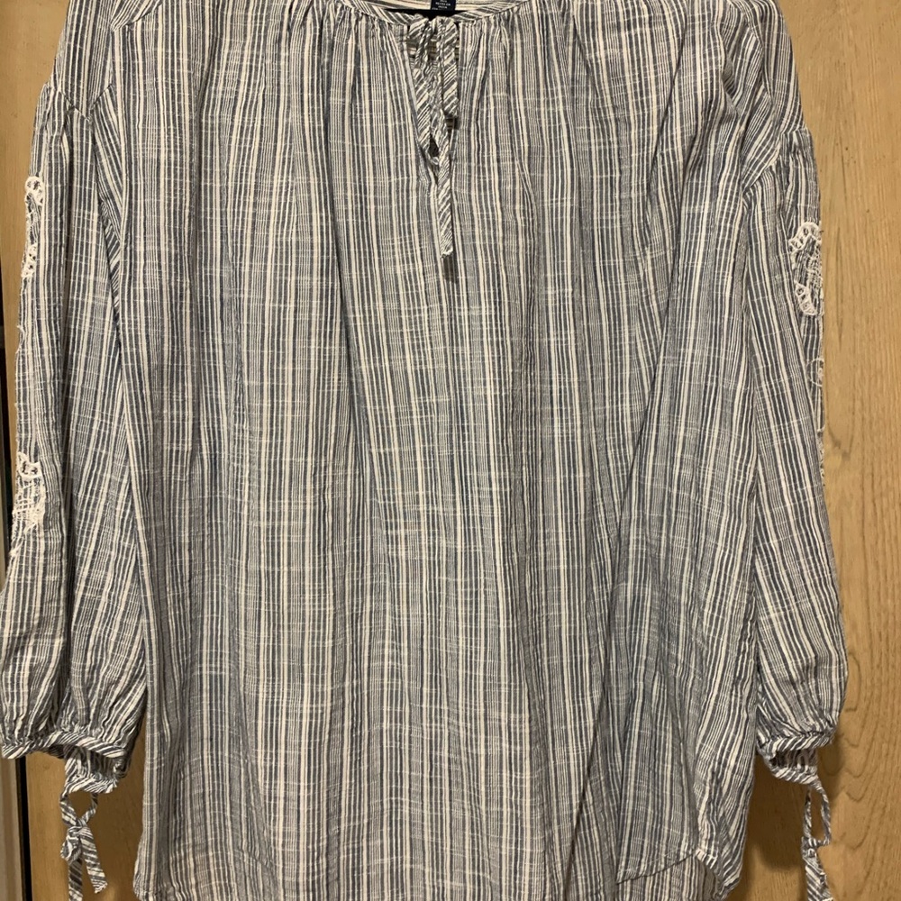 XL Chaps faded navy/white tunic